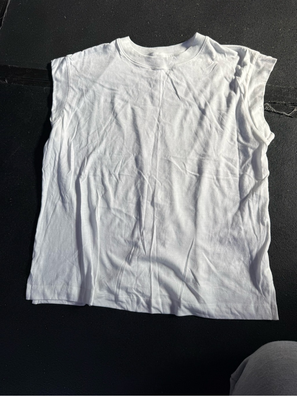 Classic White Sleeveless Tee